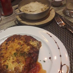 milanesa de res a la parmesana
