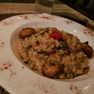 risoto de hongos
