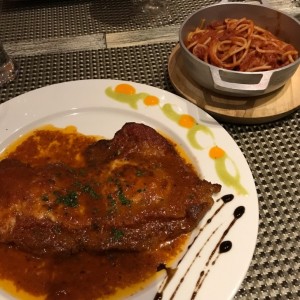 Cotoletta de Pollo a la Parmesana