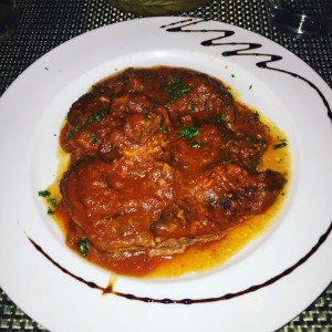 Ossobuco de Res con Linguini a la Crema