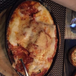 Ravioles con Carne Gratinados