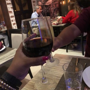 copa de vino y champagne.