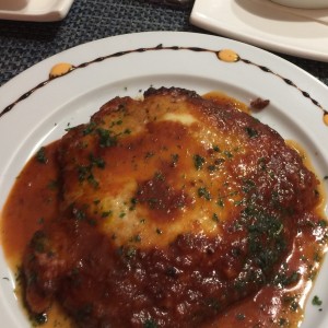 milanesa de pollo a la parmesana