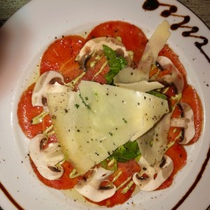 carpaccio de res