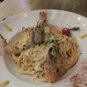 vermicelli con langostinos