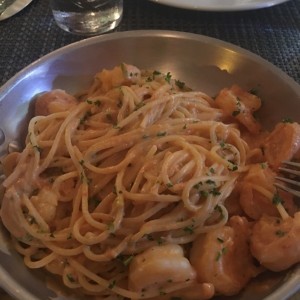 Pasta con camarones!