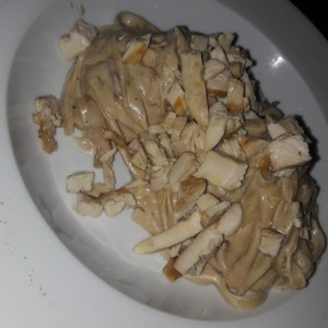 fetuccini con pollo