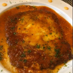 Milanesa de Pollo a la Parmesana.