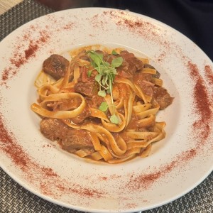 Fetuccini en Estofado de Shorts Ribs