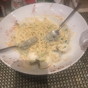 fruti di mari spaguetti