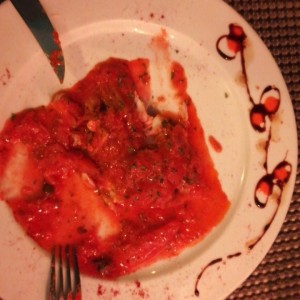 Filete de Corvina a la Livornesa
