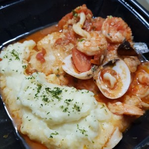 Filete de Corvina a la Marinera.