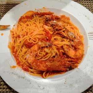 espaguetti langostino