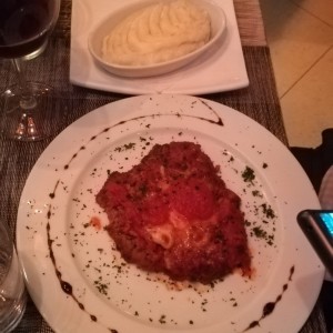 Milanesa de Res a la Parmesana.
