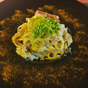 Pasta con queso de la casa
