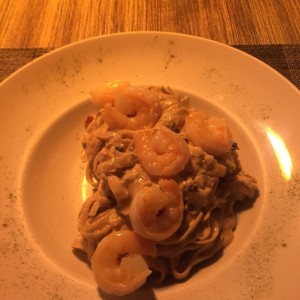 La strega con camarones