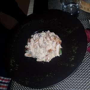 fetuccini con pollo