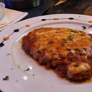 Milanesa de res a la Parmesana