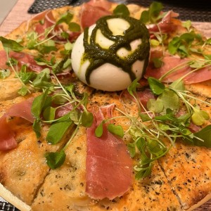 Focaccia burrata