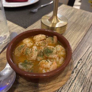 Entrantes - Camarones al Ajillo