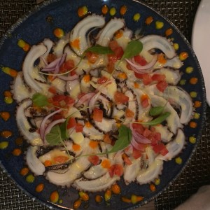 Carpaccio de pulpo
