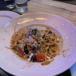 fetuccini a la griega