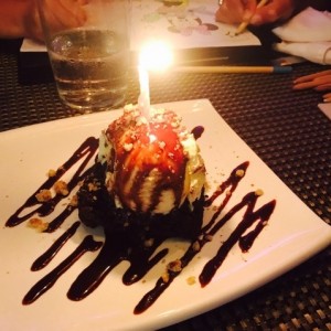 Postres - Brownie con Helado