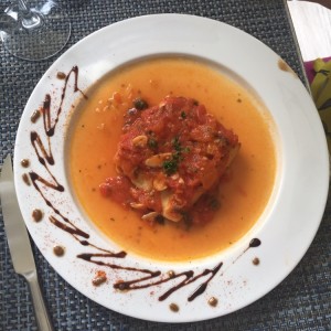 Filete de Corvina a la Livornesa