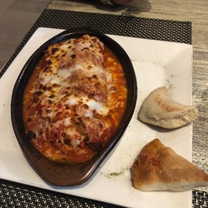 lasagna de berenjena gratinada