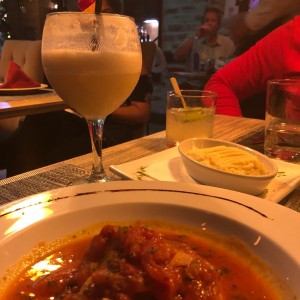 Filete de Corvina a la Livornesa