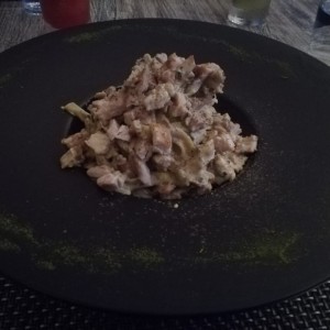 fetuccine de pollo