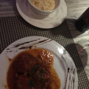Ossobuco de Res con Linguini a la Crema