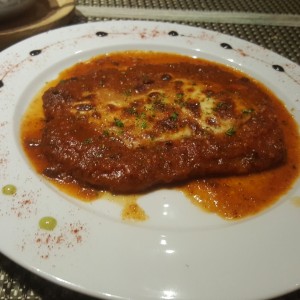 Cottoleta de pollo a la parmegiana