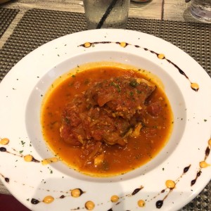 Filete de Corvina a la Livornesa