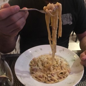fettuccine a la Boscaiola
