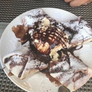 Helado con nutella