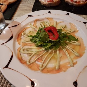 Antipasti - Carpaccio Strega