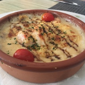 Mariscos gratinados