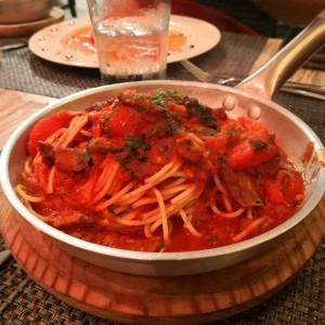 Pasta en salsa pomodoro 