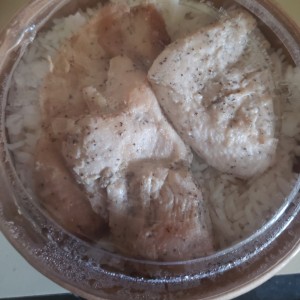 pollo teriyaki, la salsa aparte