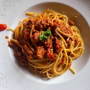 Espagueti con carne ???