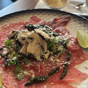 Entradas - Carpaccio de Res