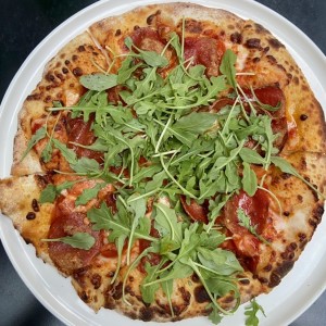 Arugula y tomate cherry