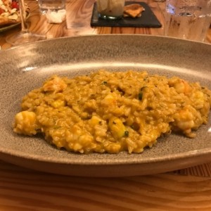 Rissotto de camarones