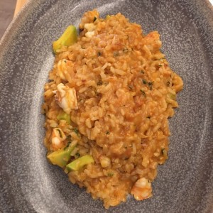 Risotto de langostinos