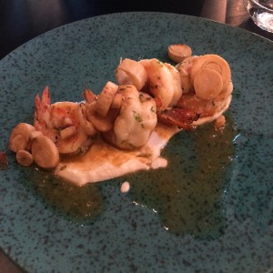 Platos fuertes - Langostinos al mojito