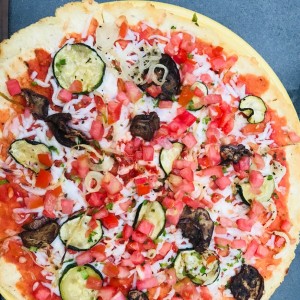 Pizzas - Vegetariana Gluten Free con queso vegano