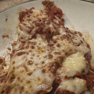 Milanesa de res parmesano