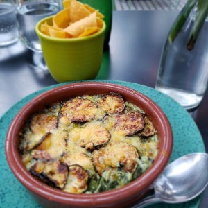 dip de espinacas y alcachofas