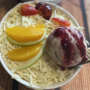 Especial con helado de napolitano
